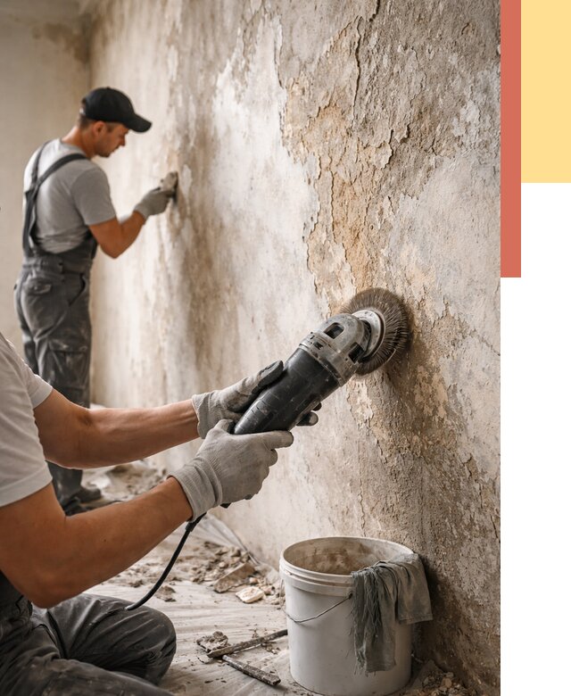 Снятие и удаление краски со стен в Пыть-яхе от 2136 руб. — ОТДЕЛОЧНИК-Пть