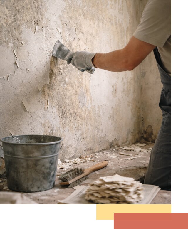 Удаление старой краски со стен в Пыть-яхе качественно и быстро