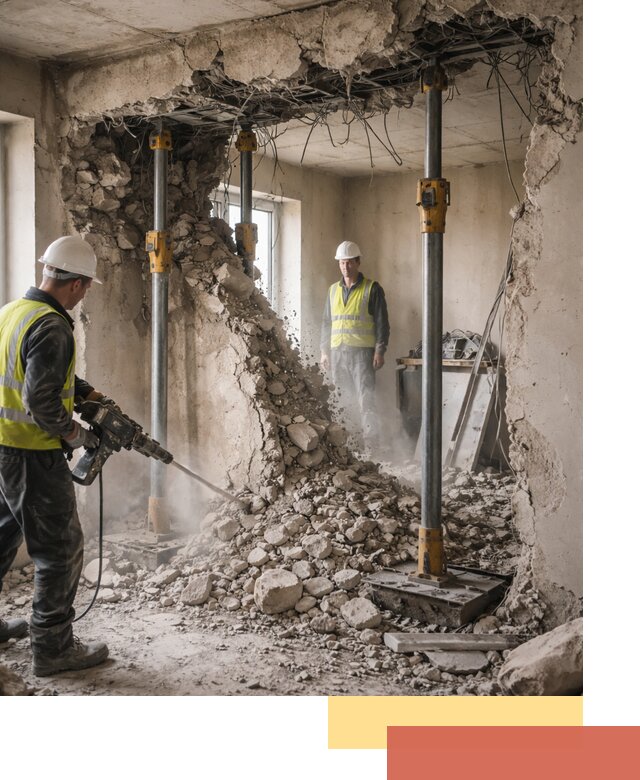 Снос несущих стен в Пыть-яхе с гарантией безопасности и качества