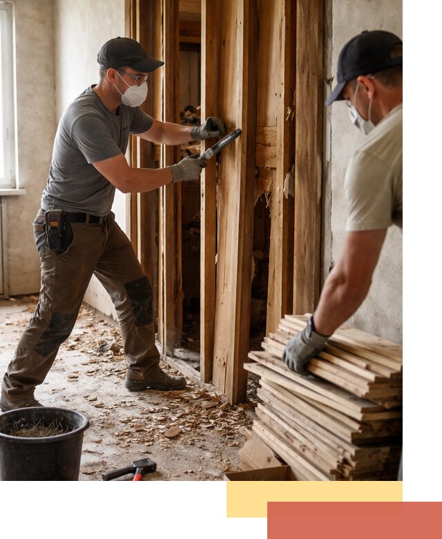 Демонтаж деревянных перегородок в Пыть-яхе быстро и аккуратно