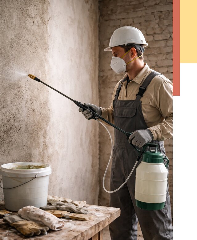 Антисептическая обработка стен в Пыть-яхе от 1221 руб. — быстро и недорого | ОТДЕЛОЧНИК-Пть