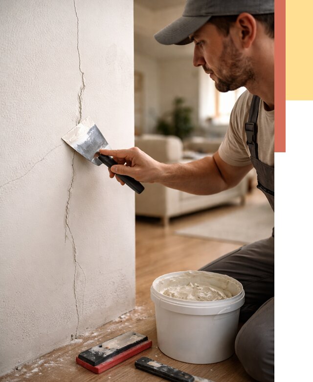 Заделка трещин и сколов в Пыть-яхе от 2492 руб. — быстро и недорого | ОТДЕЛОЧНИК-Пть