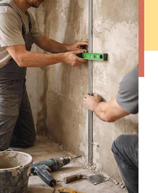 Установка штукатурных маяков в Пыть-яхе от 7121 руб. — быстро и недорого | ОТДЕЛОЧНИК-Пть