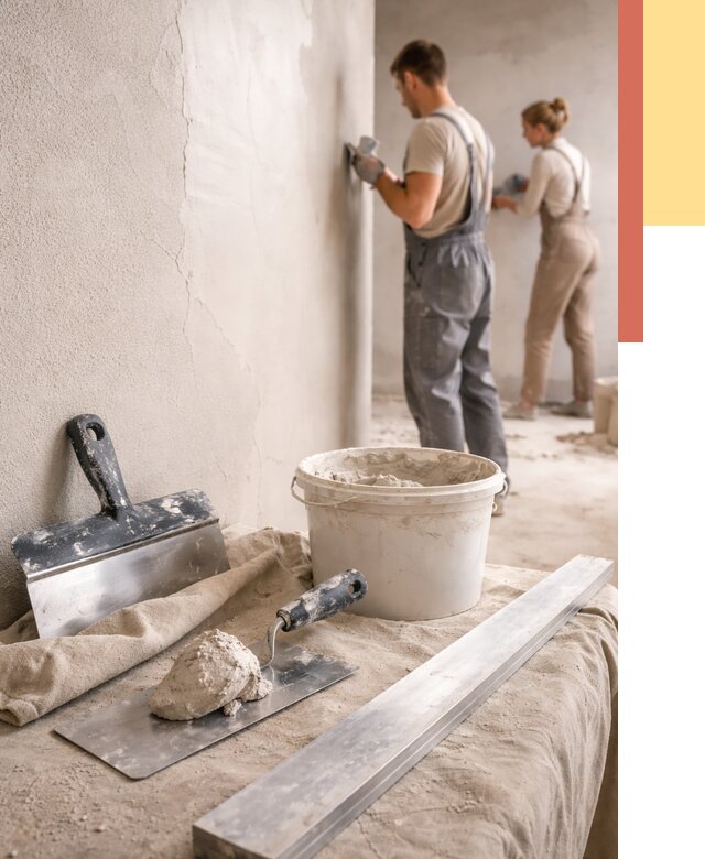 Штукатурка стен гипсовая в Пыть-яхе от 4578 руб/м2 — быстро и недорого | ОТДЕЛОЧНИК-Пть