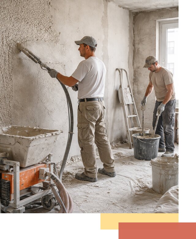 Машинная штукатурка стен в Пыть-яхе — быстро и качественно