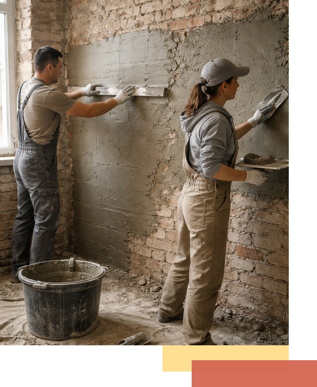 Штукатурка кирпичных стен в Пыть-яхе — качественно и надежно