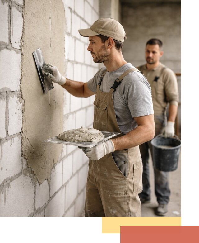 Штукатурка стен из газобетона в Пыть-яхе под ключ