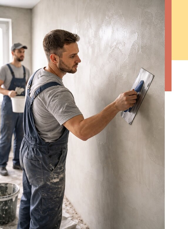 Глянцевание штукатурки стен в Пыть-яхе от 7630 руб. — услуги и затирка | ОТДЕЛОЧНИК-Пть