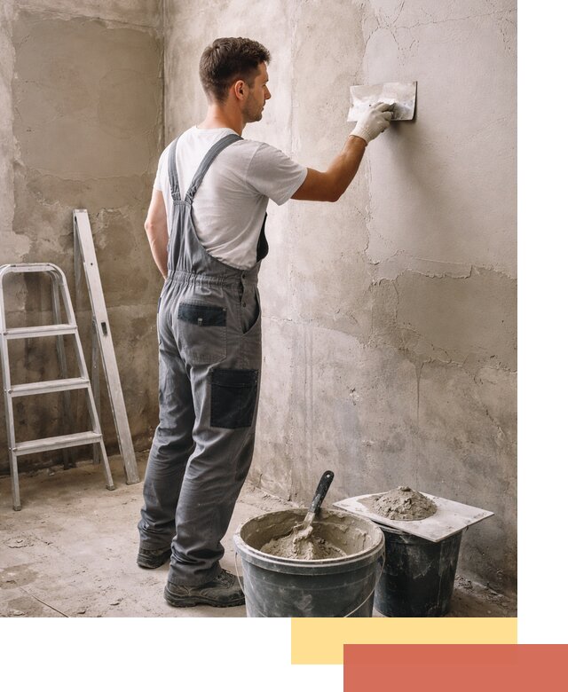 Штукатурка стен в ванной под ключ в Пыть-яхе