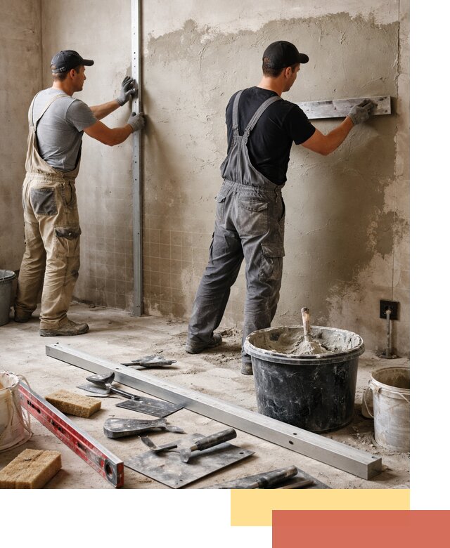 Профессиональная штукатурка стен под плитку в Пыть-яхе