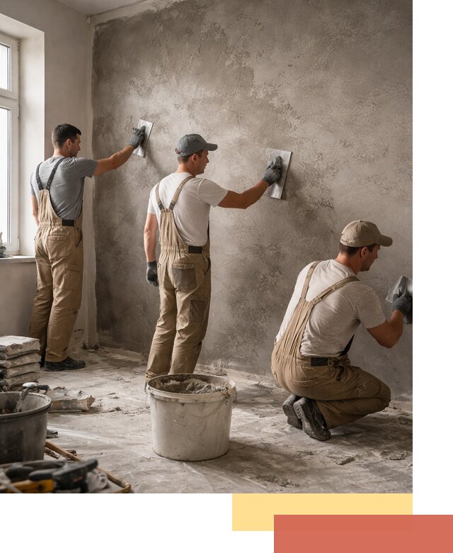 Декоративная штукатурка под бетон в Пыть-яхе для стен и потолков