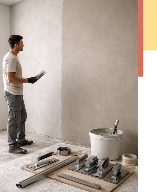 Нанесение микроцемента на стены в Пыть-яхе от 3255 руб./м2 под ключ | ОТДЕЛОЧНИК-Пть