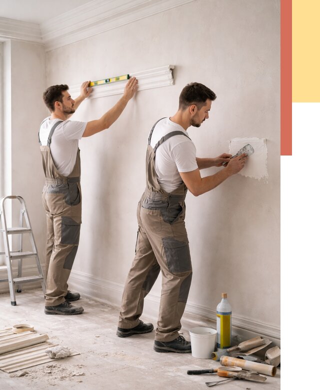 Монтаж лепнины на стены в Пыть-яхе от 4578 руб. — недорого, быстро | ОТДЕЛОЧНИК-Пть