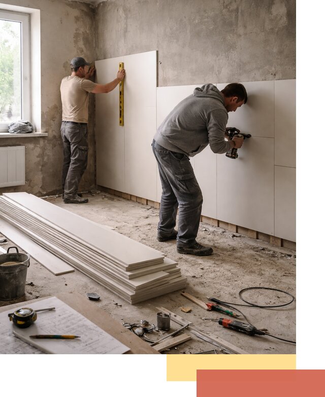 Монтаж ПВХ панелей на стены в Пыть-яхе качественно и быстро