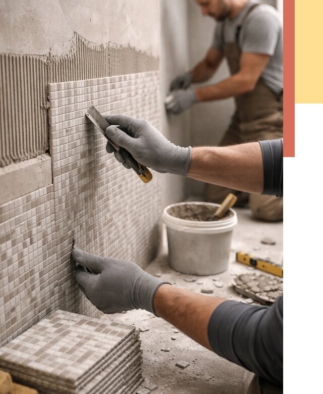 Облицовка стен мозаикой в Пыть-яхе от 3255 руб/м2 — укладка мозаики на стены | ОТДЕЛОЧНИК-Пть