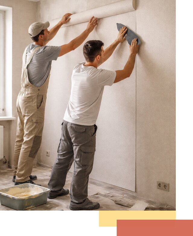 Поклейка виниловых обоев в Пыть-яхе профессионально и качественно