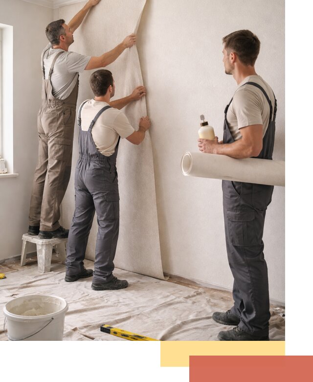 Оклейка стен обоями в Пыть-яхе — качественно и профессионально