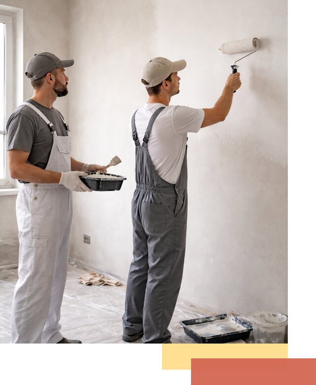 Покраска стен водоэмульсионной краской в Пыть-яхе