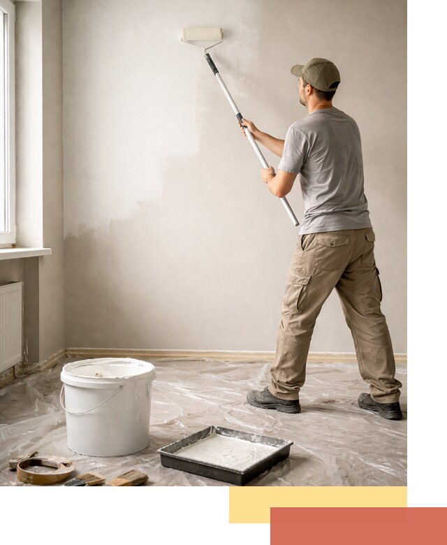 Покраска стен латексной краской в Пыть-яхе качественно и быстро