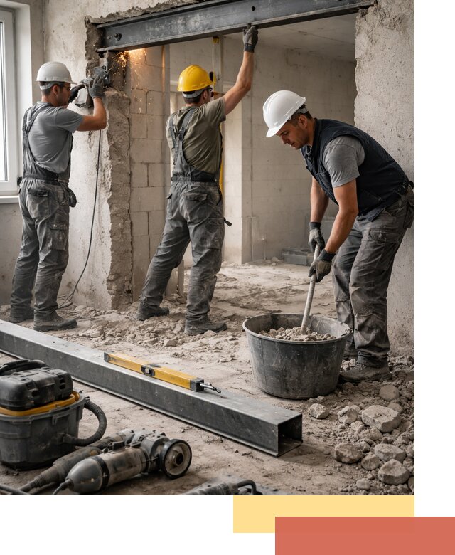 Создание проемов в стенах и несущих конструкциях в Пыть-яхе