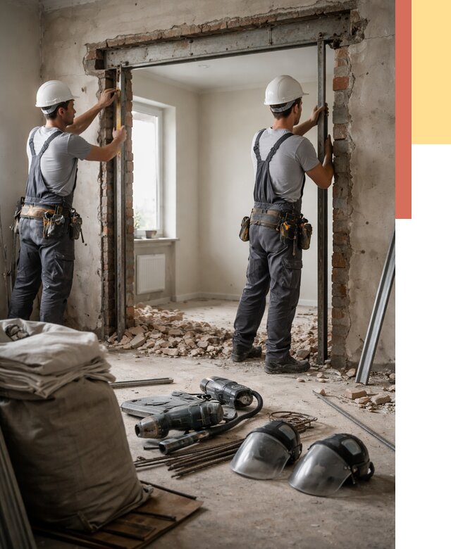 Расширение дверного проема в Пыть-яхе от 12716 руб. под ключ | ОТДЕЛОЧНИК-Пть