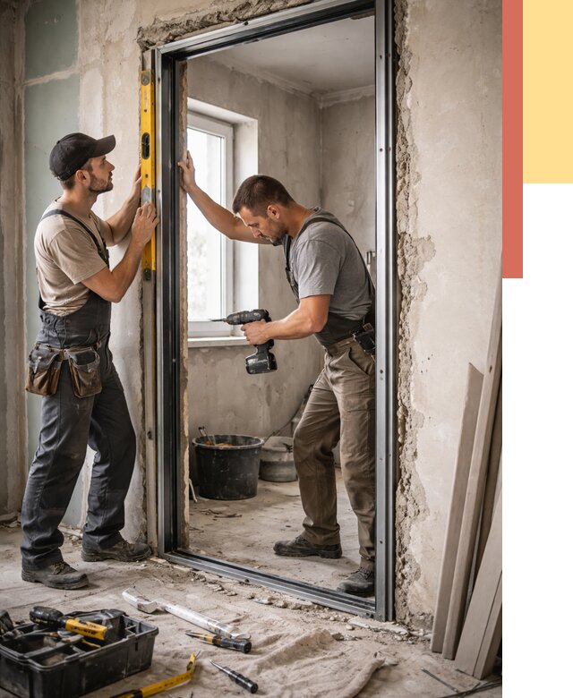 Закладка дверного проема в Пыть-яхе от 3561 руб. — быстро и недорого | ОТДЕЛОЧНИК-Пть