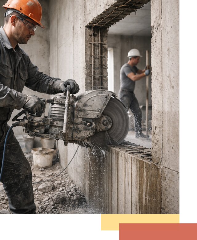 Алмазная резка проемов в Пыть-яхе быстро и точно