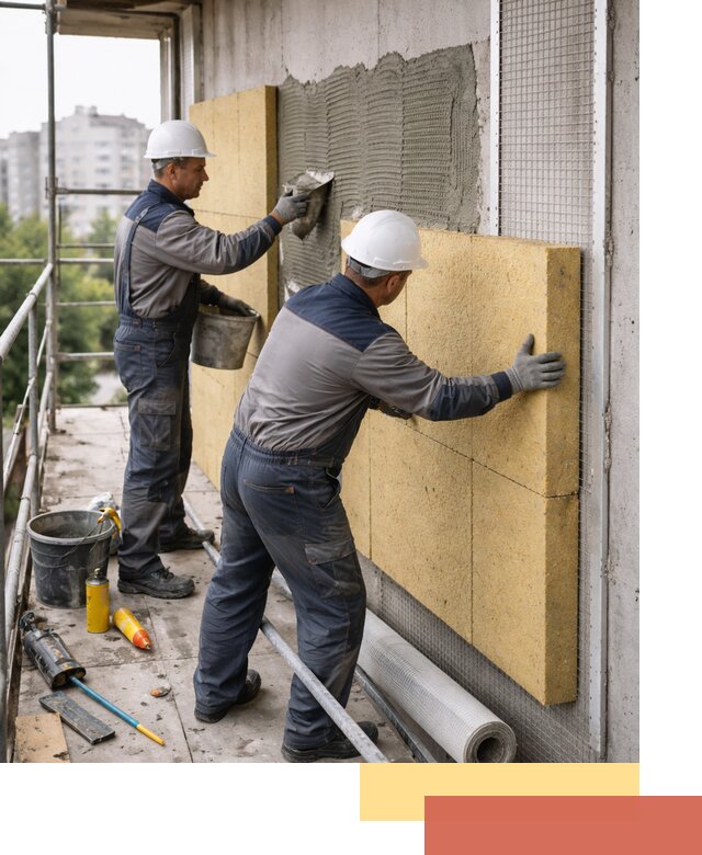 Утепление стен зданий и домов в Пыть-яхе качественно и надежно