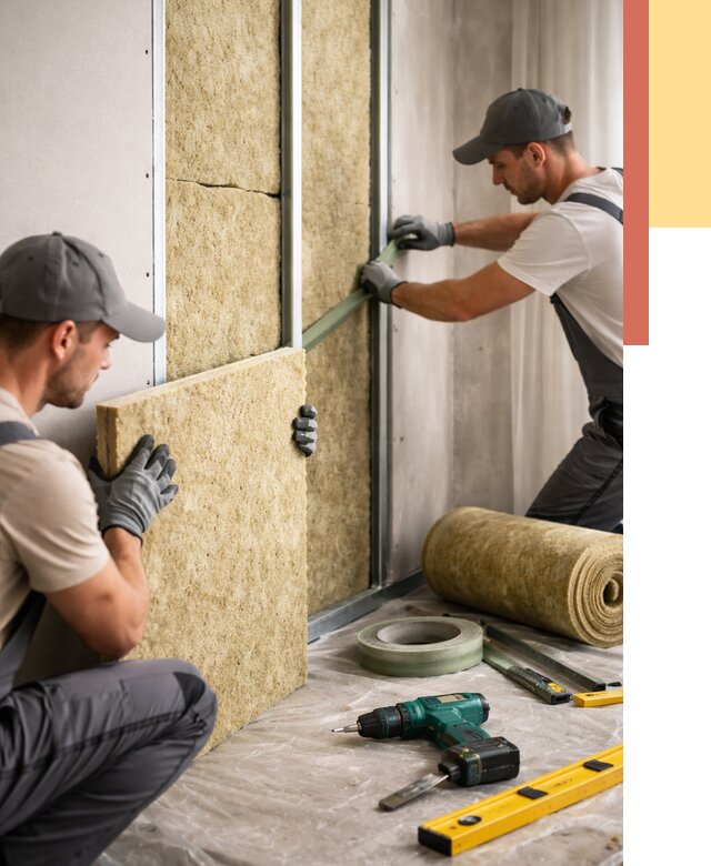 Шумоизоляция стен в Пыть-яхе под ключ от 1882 руб. | ОТДЕЛОЧНИК-Пть