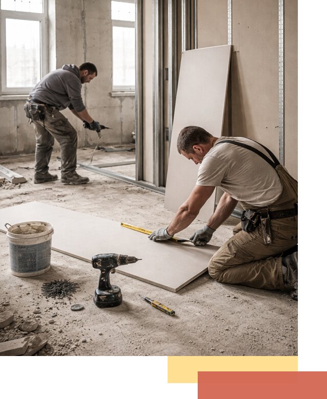 Кладка перегородок из ПГП под ключ в Пыть-яхе