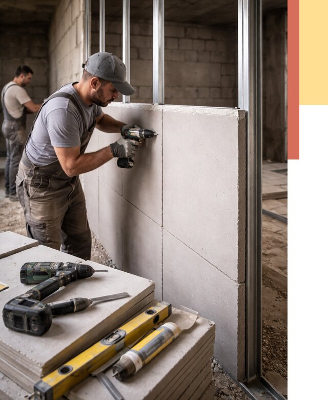 Кладка влагостойких перегородок ПГП в Пыть-яхе от 1221 руб. под ключ | ОТДЕЛОЧНИК-Пть