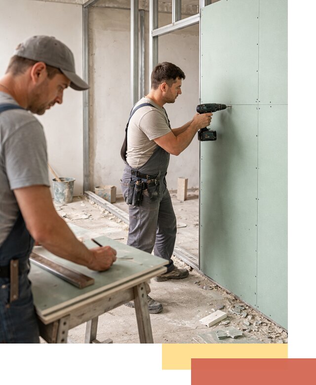 Перегородки из влагостойкого гипсокартона под ключ в Пыть-яхе