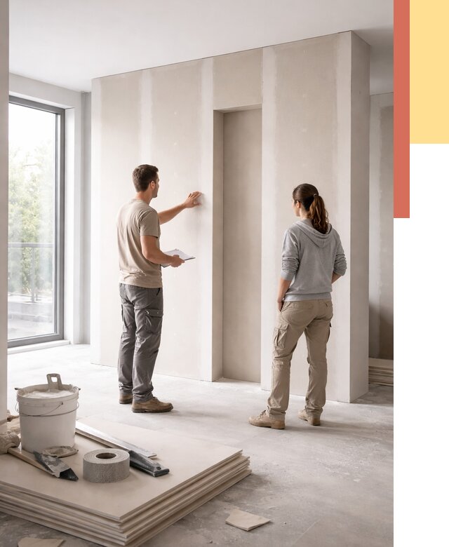 Зонирующая перегородка из гипсокартона в Пыть-яхе от 2848 руб. под ключ | ОТДЕЛОЧНИК-Пть