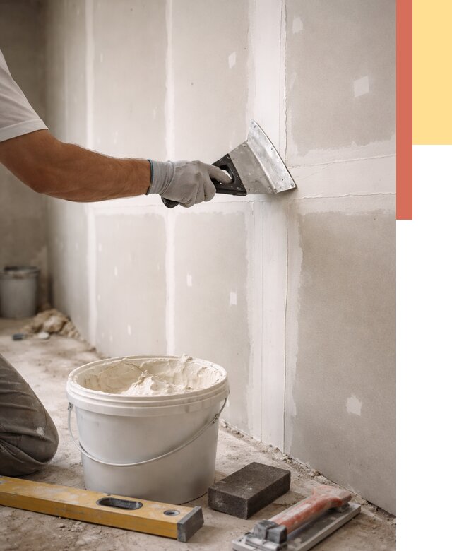 Шпаклевка перегородок из гипсокартона в Пыть-яхе от 2543 руб. — услуги ОТДЕЛОЧНИК-Пть