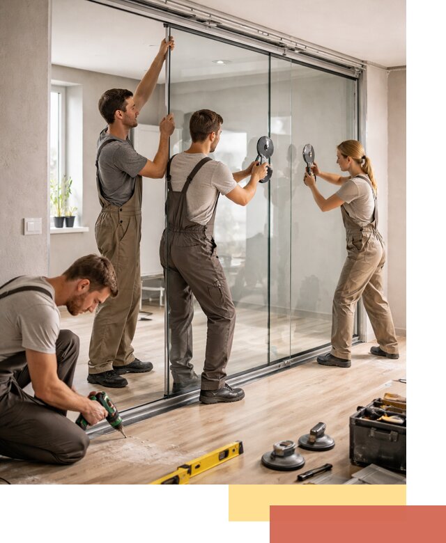 Изготовление стеклянных перегородок на заказ в Пыть-яхе