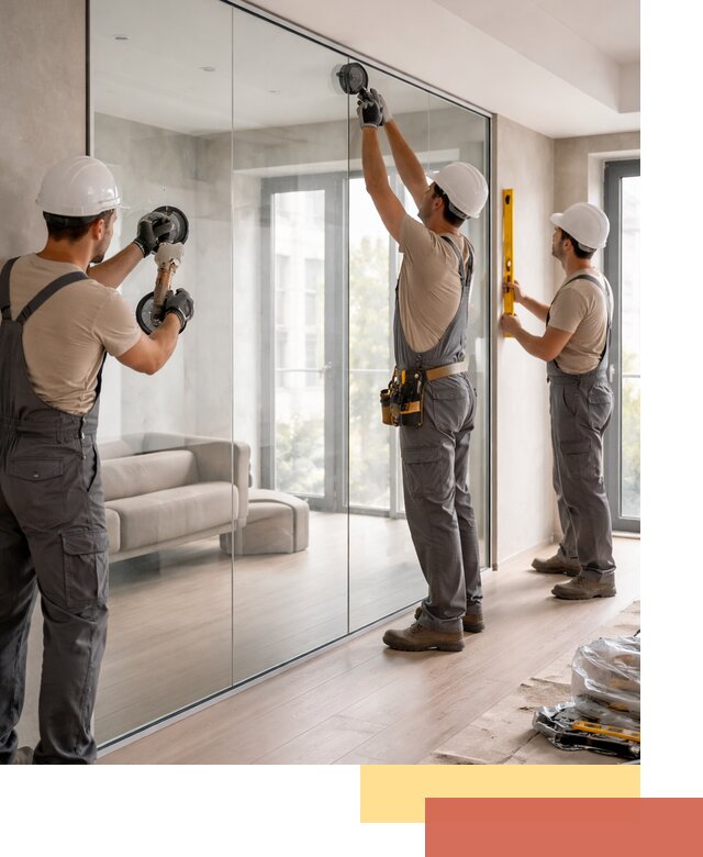 Перегородки из закаленного стекла в Пыть-яхе для офисов и квартир