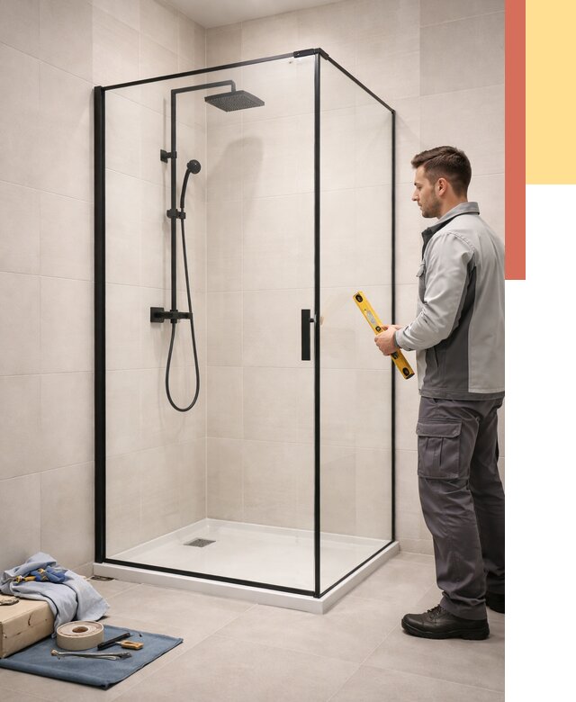 Стеклянные перегородки для душа в Пыть-яхе от 12716 руб. | Монтаж под ключ — ОТДЕЛОЧНИК-Пть