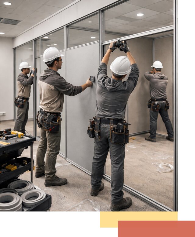 Мобильные офисные перегородки под ключ в Пыть-яхе