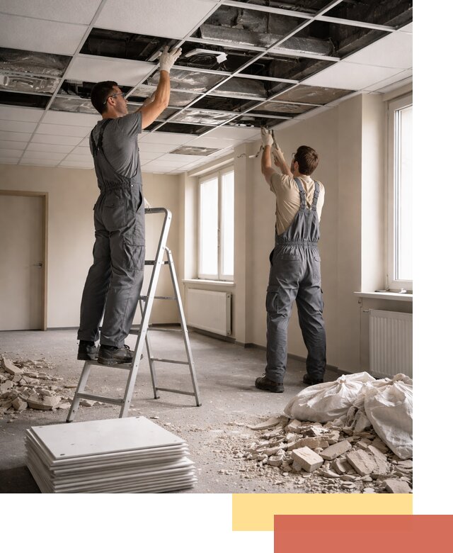 Демонтаж потолков Армстронг профессионально в Пыть-яхе