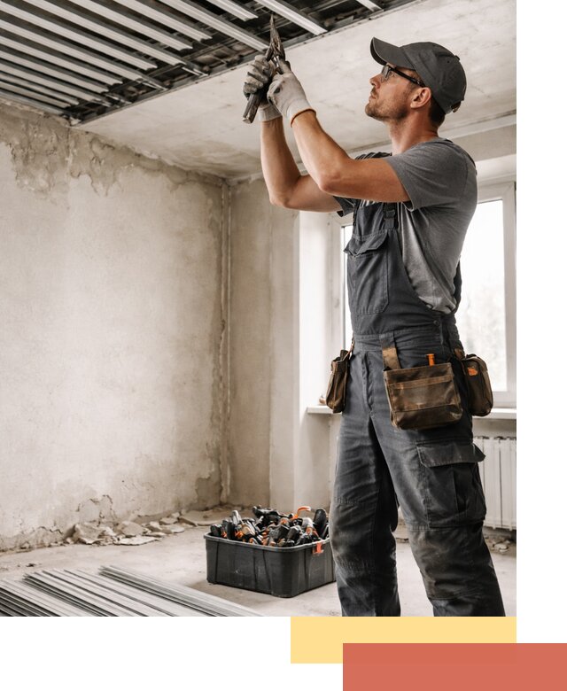 Демонтаж реечного потолка в Пыть-яхе быстро и аккуратно