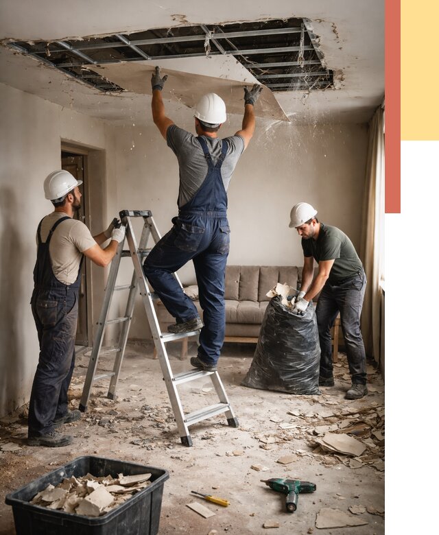 Демонтаж гипсокартонного потолка в Пыть-яхе от 427 руб. за м2 — ОТДЕЛОЧНИК-Пть