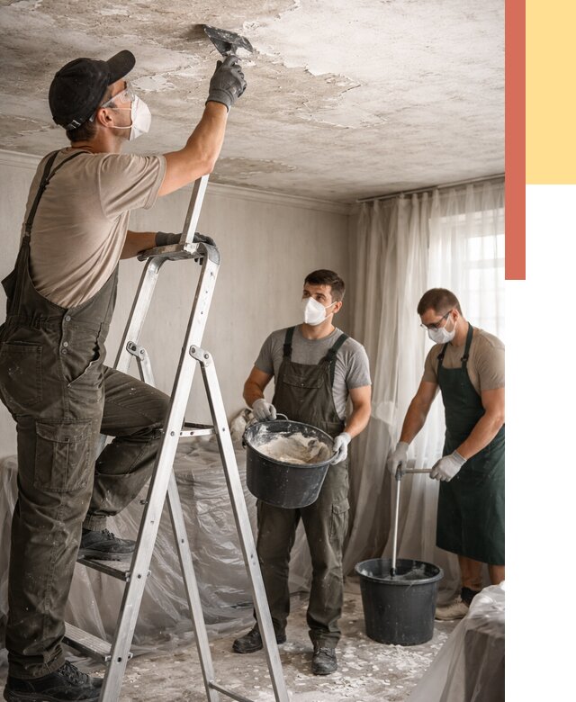 Удаление побелки с потолка в Пыть-яхе от 2543 руб. быстро и недорого | ОТДЕЛОЧНИК-Пть