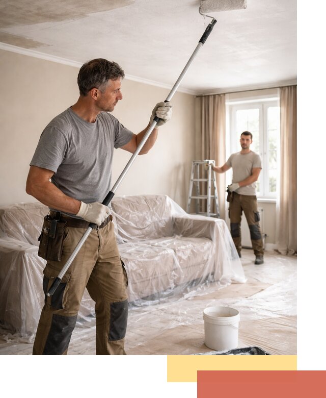 Грунтовка потолка в Пыть-яхе — подготовка под покраску и отделку