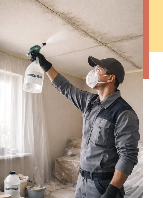 Антисептическая обработка потолка в Пыть-яхе от 2543 руб. | ОТДЕЛОЧНИК-Пть