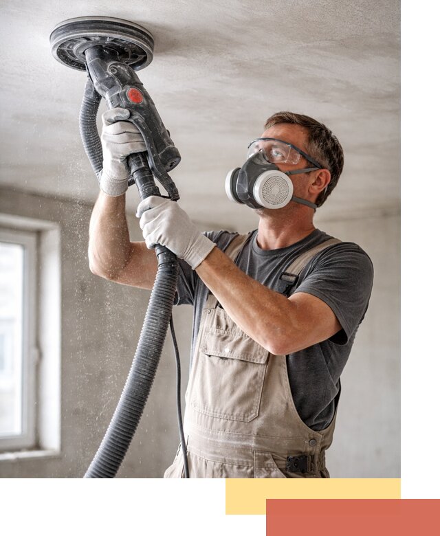 Шлифовка потолка в Пыть-яхе — качественная подготовка под отделку