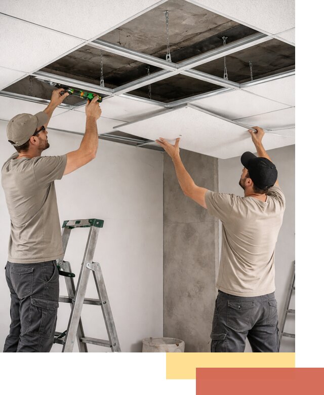Монтаж потолка Армстронг под ключ в Пыть-яхе
