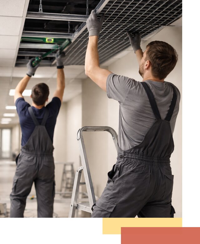 Монтаж потолка Грильято в Пыть-яхе: установка под ключ качественно