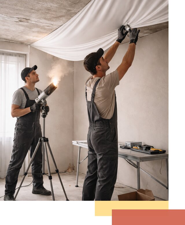 Установка натяжного потолка под ключ в Пыть-яхе