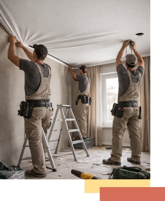 Монтаж матового натяжного потолка в Пыть-яхе качественно и быстро