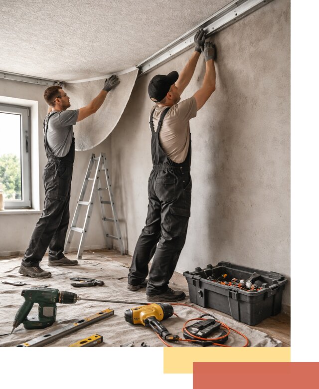 Монтаж фактурного натяжного потолка в Пыть-яхе качественно и быстро